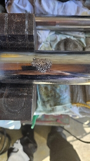 シリンダー錆部補修